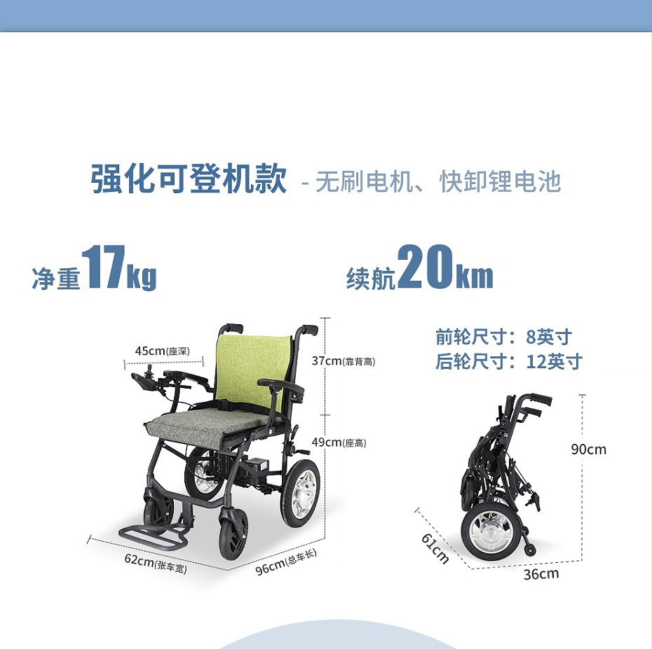 老人輪椅尺寸細節